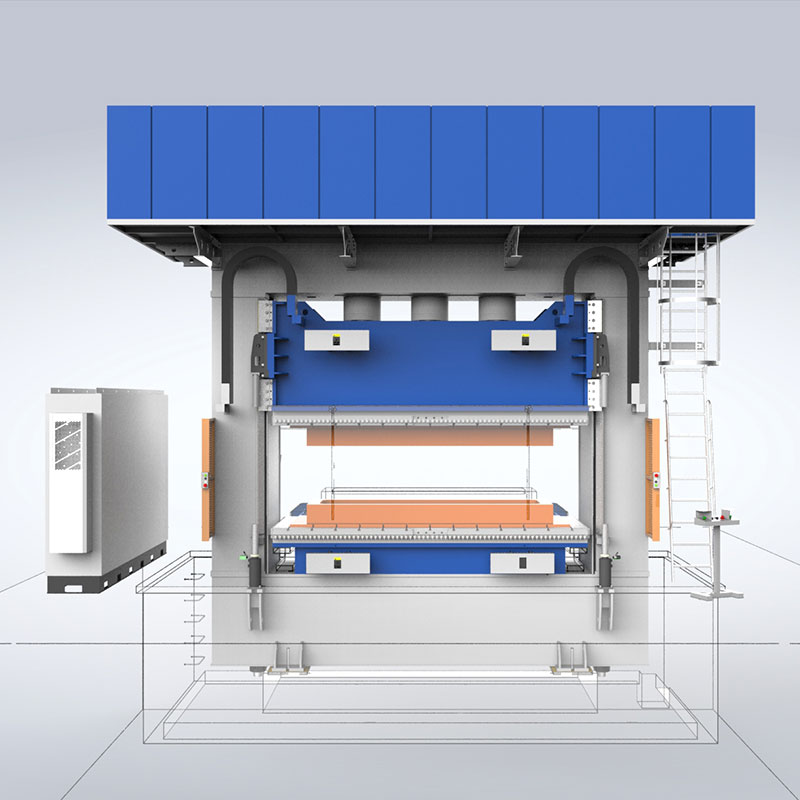 Pressa per stampaggio RTM Pressa per stampaggio RTM